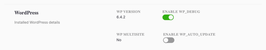 Enable WP_DEBUG on your site in DevKinsta.