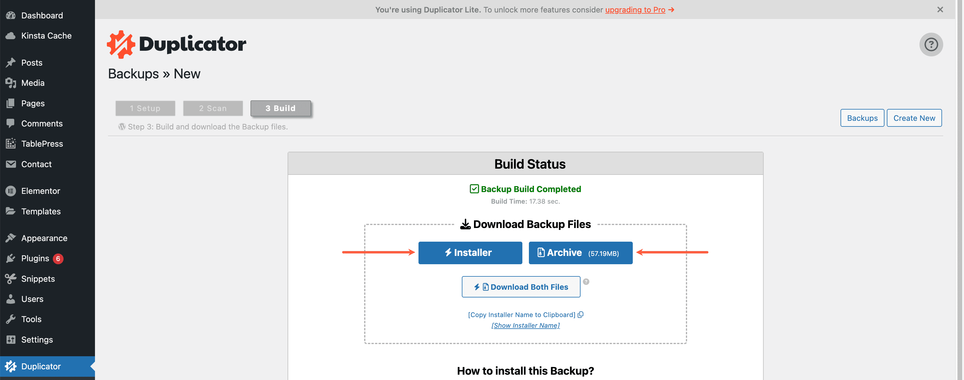 Download archief- en installerbestanden