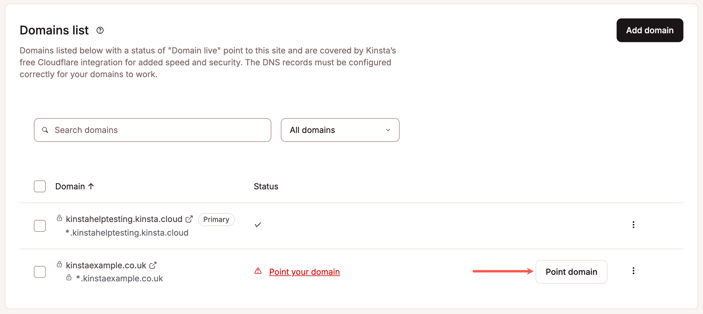 Pointer votre domaine vers Kinsta.