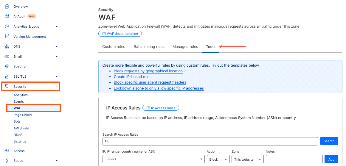 Cloudflare Tools Dashboard