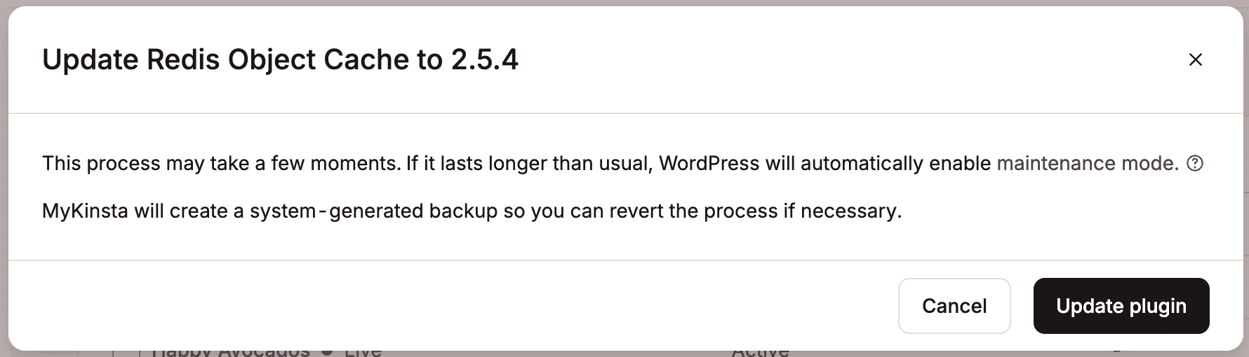 Confirmez que vous souhaitez mettre à jour l'extension.