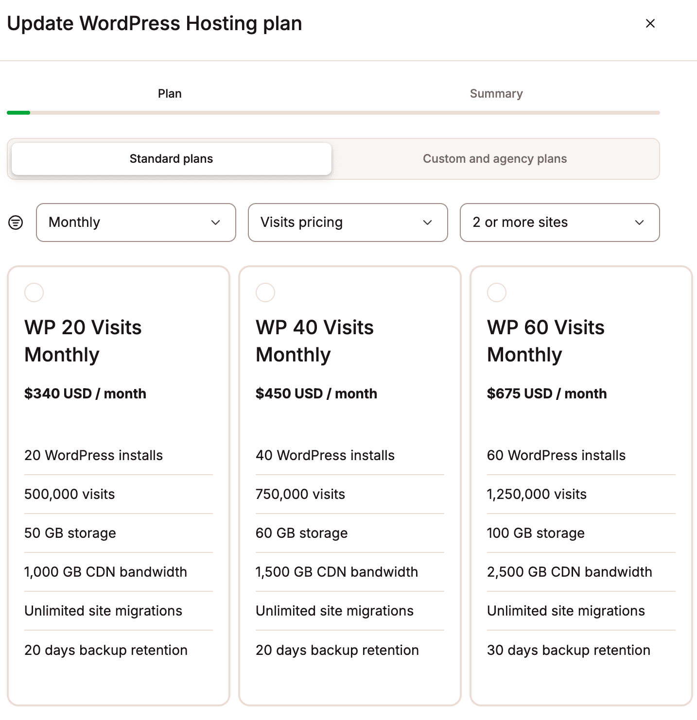 Wechsle das Hosting-Angebot bei Kinsta