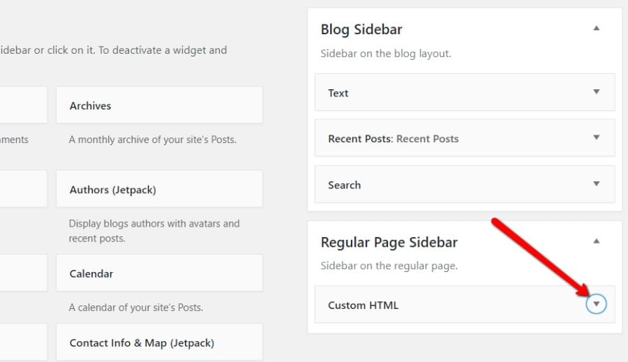 Customize widget Widget anpassen