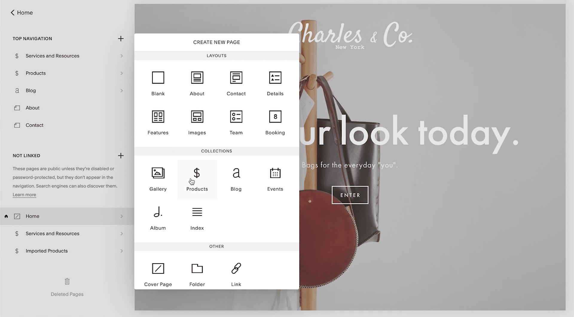 Squarespace Dashboard