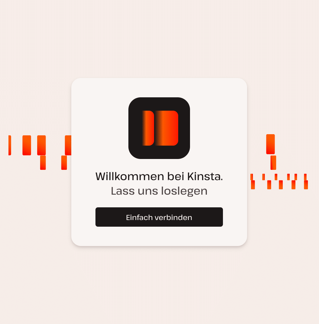 Los geht's mit kinsta