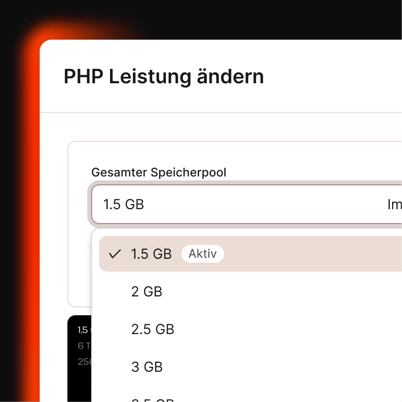 Mehr Gesamtspeicher