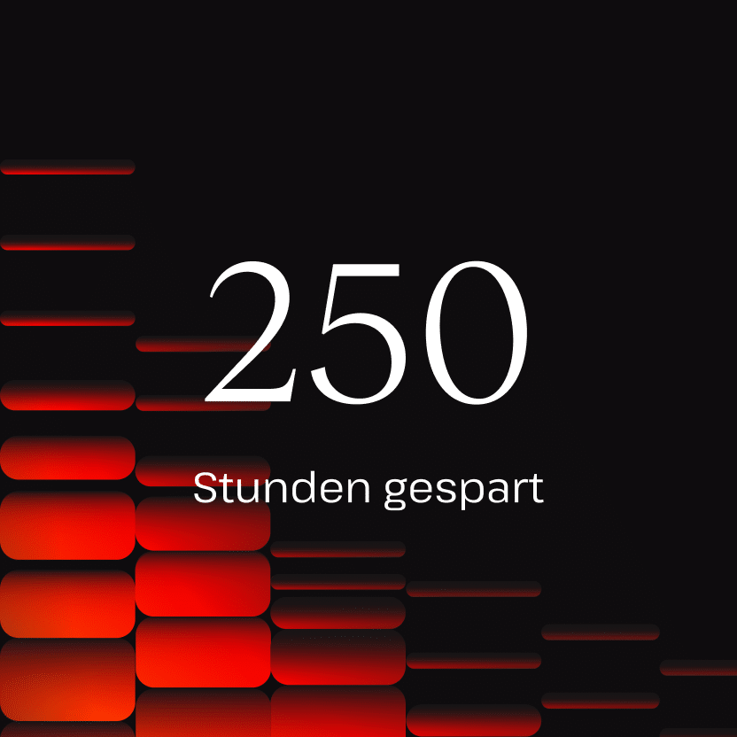 Die Agentur spart 250 Stunden