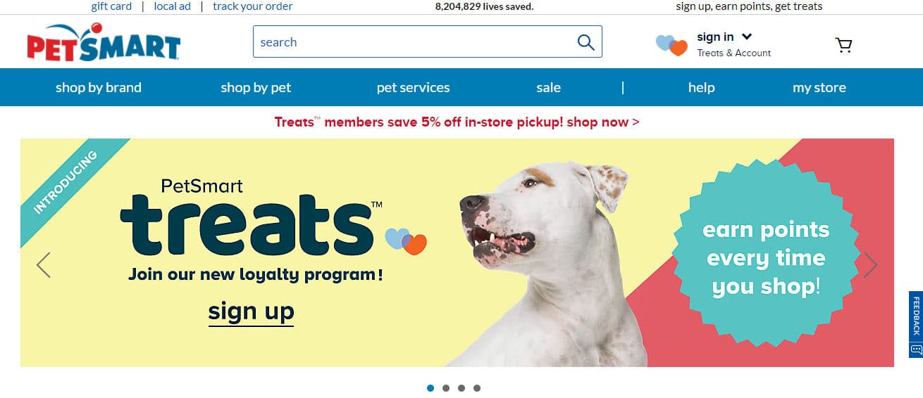 PetSmart andet domænenavn