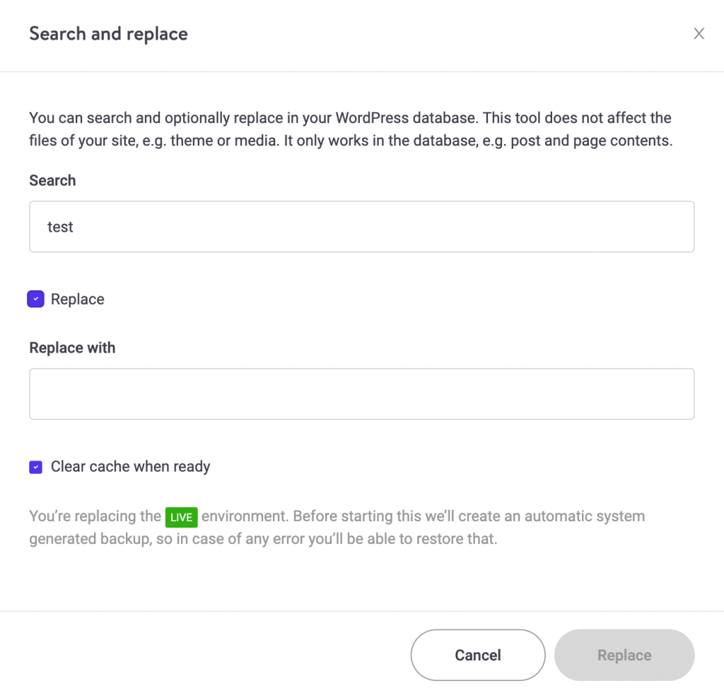 Nyt search and replace tool