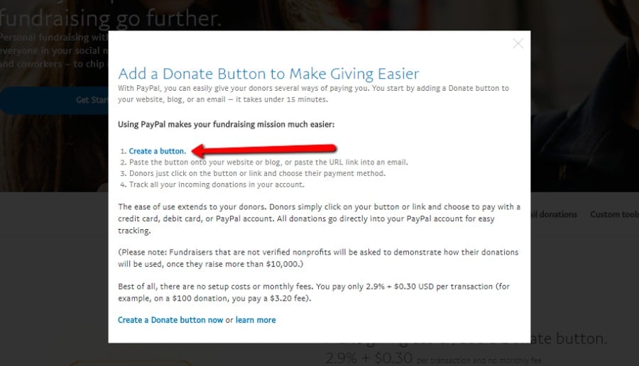 PayPal create button Crear botón de PayPal