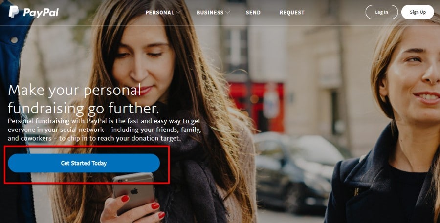 PayPal Get Started Today Empiece hoy con PayPal