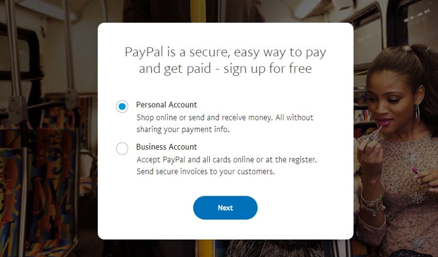 Choose PayPal account Elija cuenta de PayPal