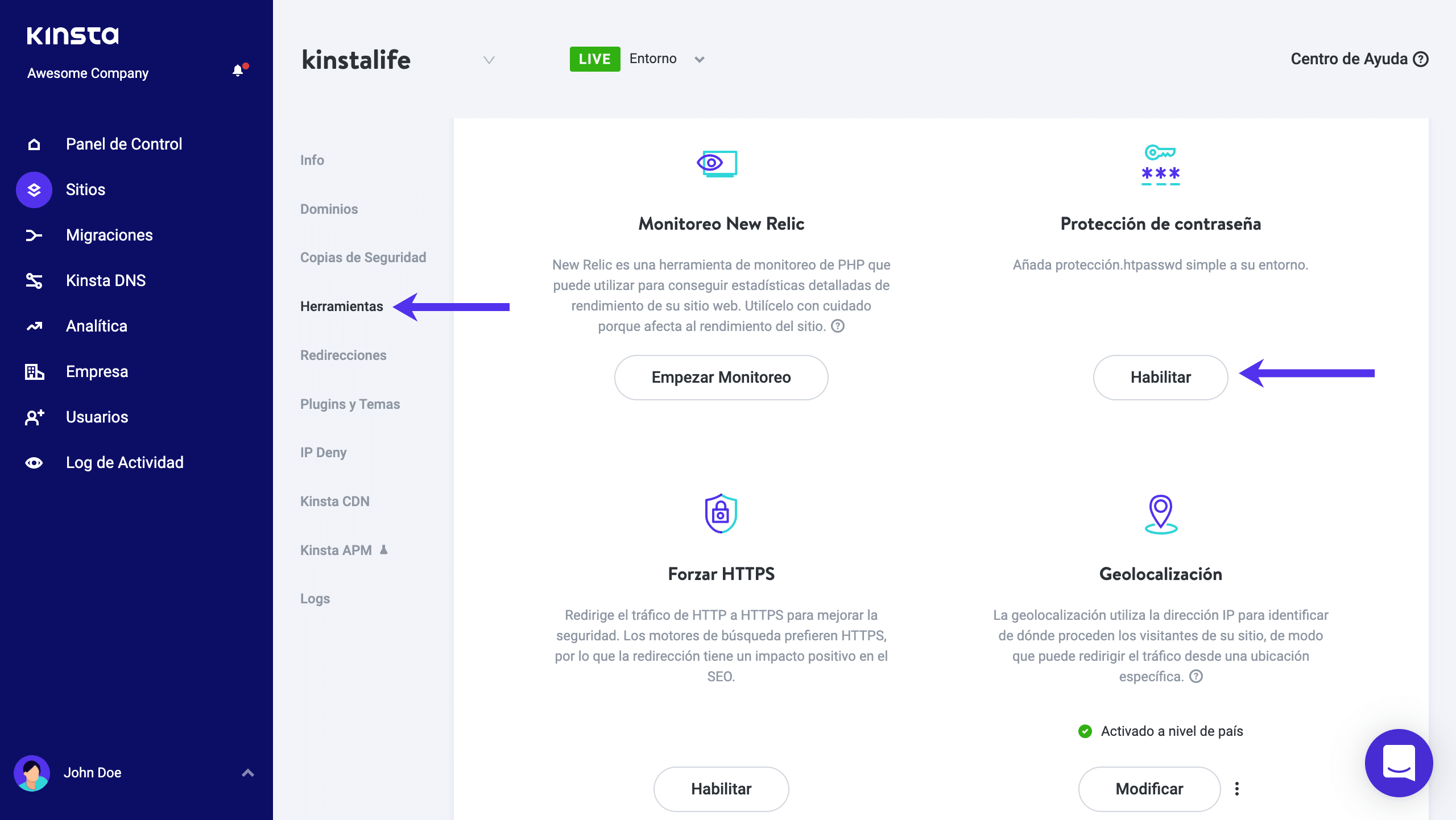 Habilitar protección .htpasswd