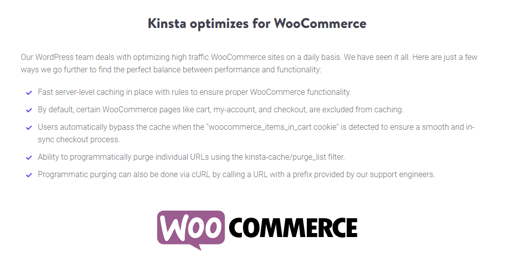 Kinsta WooCommerce Optimization