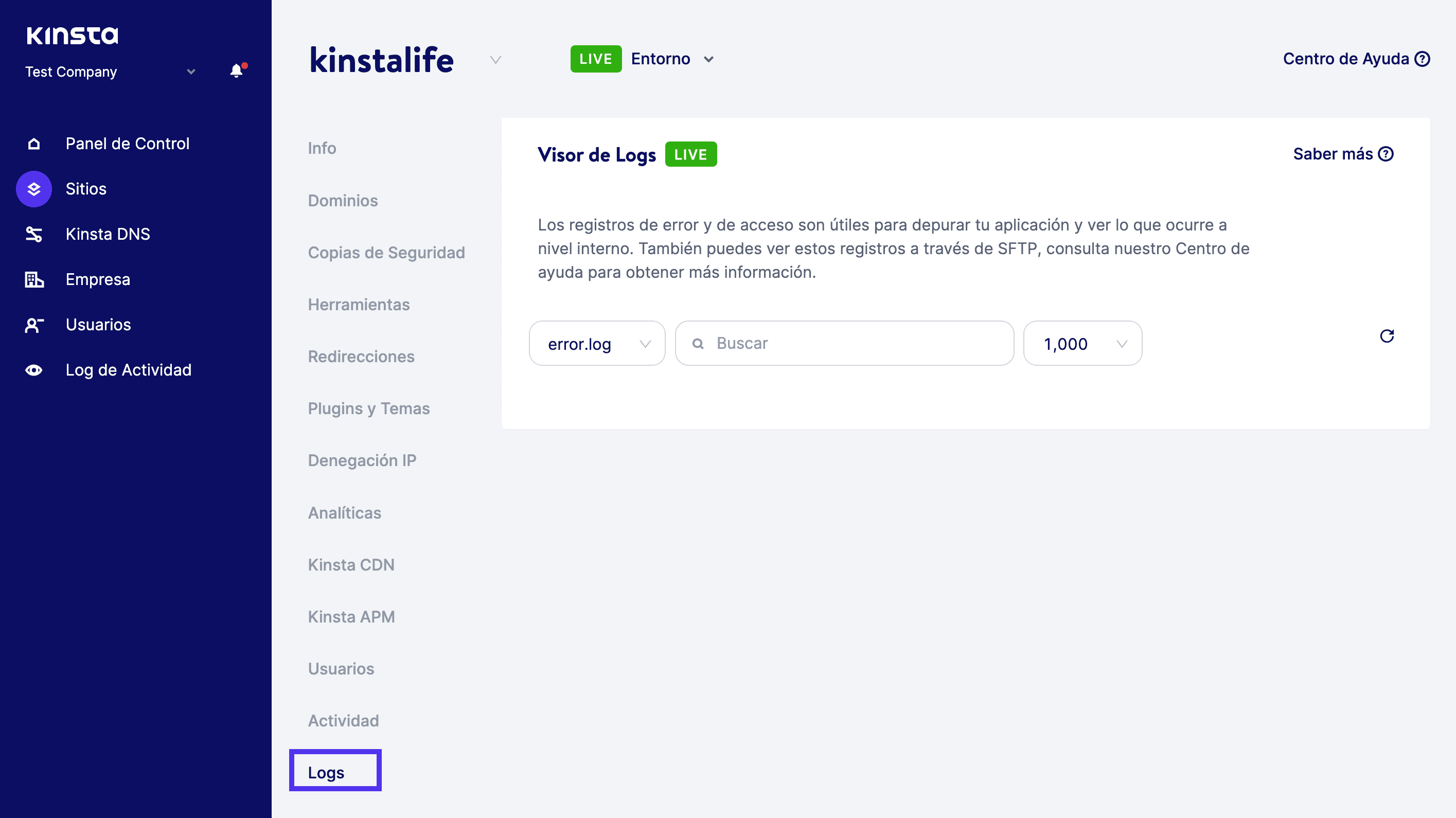 Haz clic en la pestaña