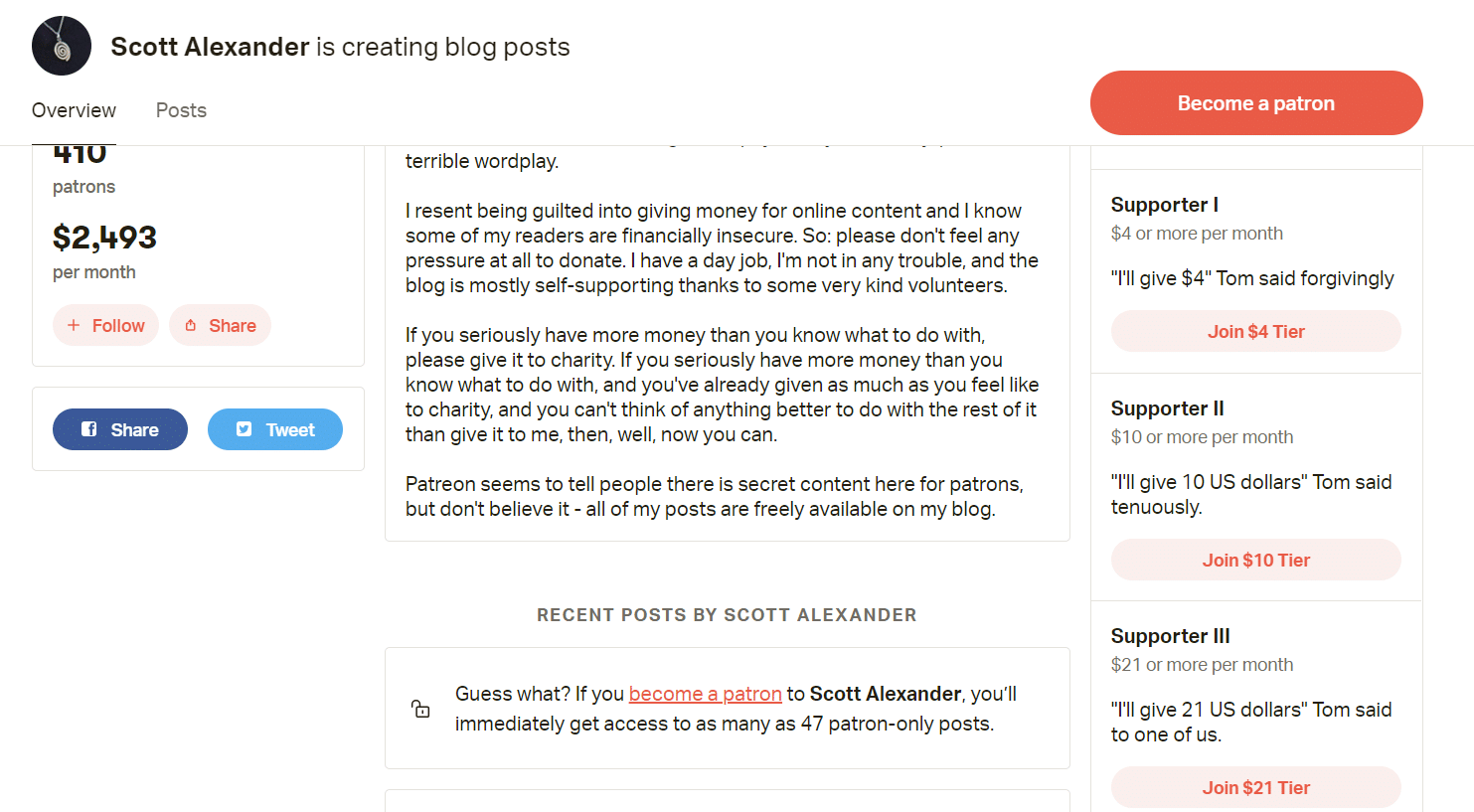 Scott Alexander est en train de créer des articles de blog