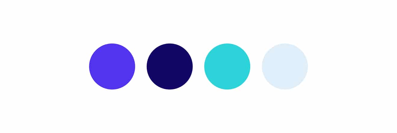 Exemple de la palette de couleurs de Kinsta