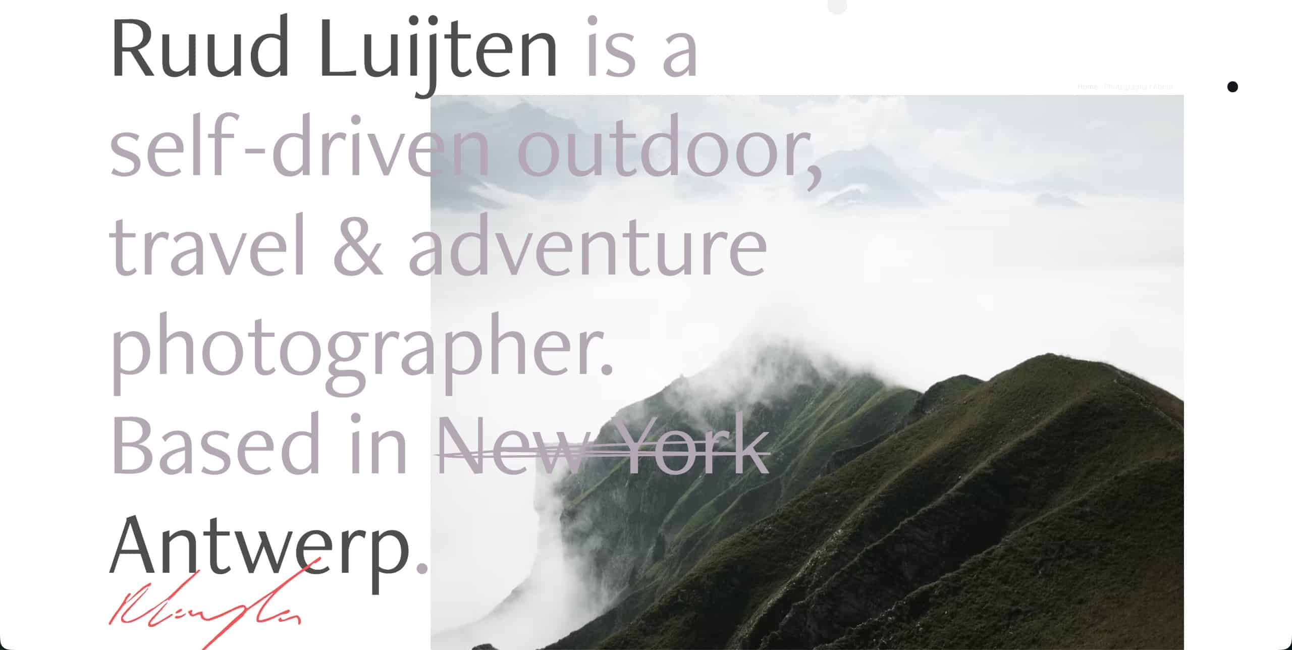 Site web du photographe Ruud Luijten