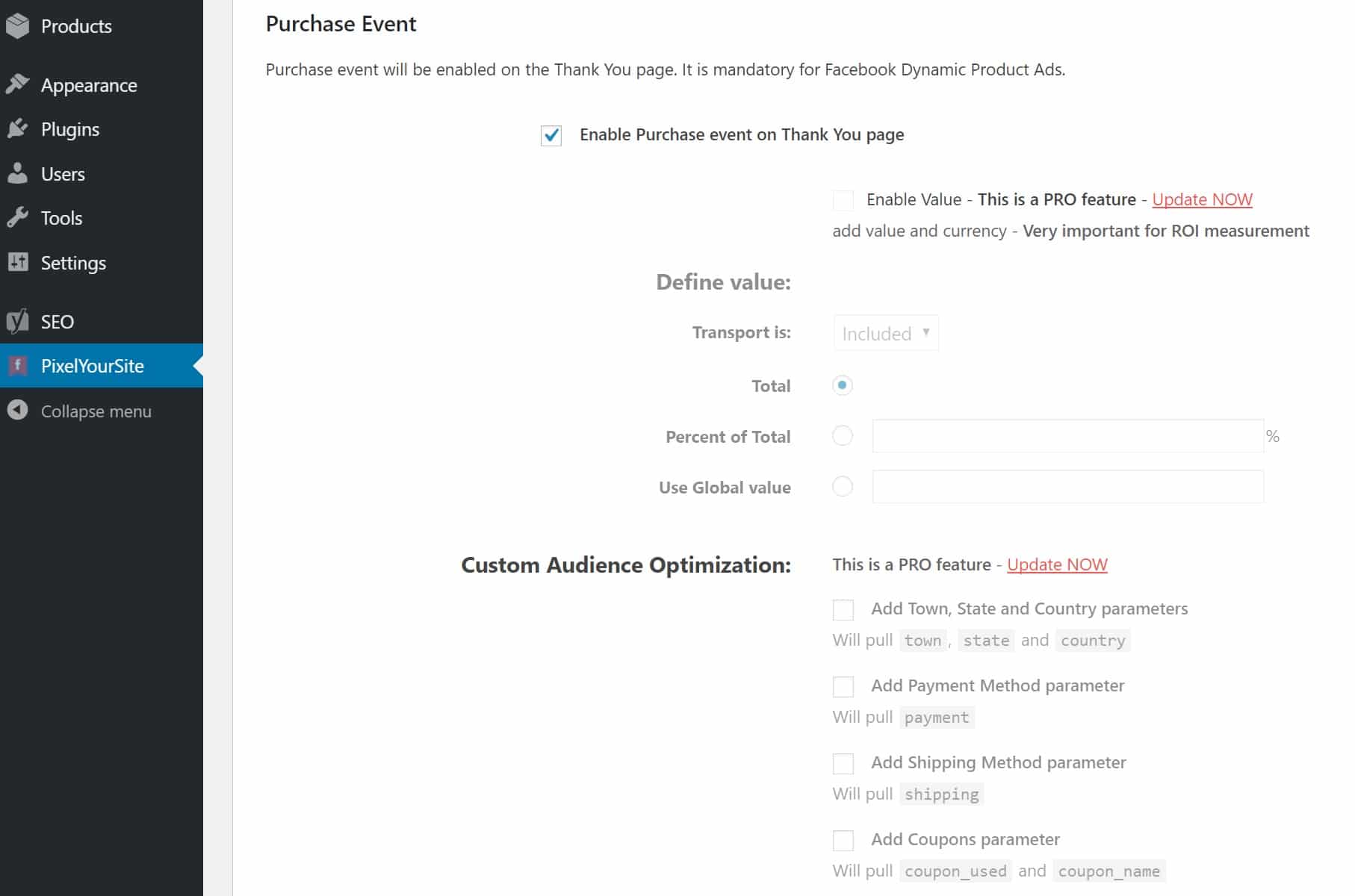 WooCommerce purchase event on thank you page Evento acquisto WooCommerce nella pagina di ringraziamento