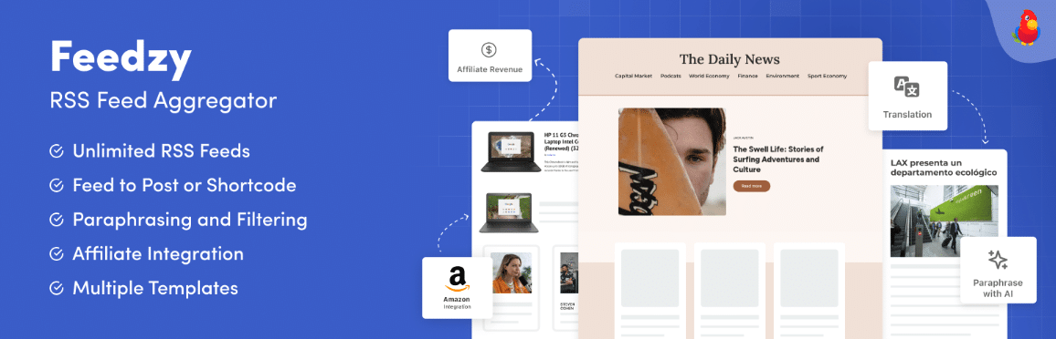 RSS Aggregator by Feedzy