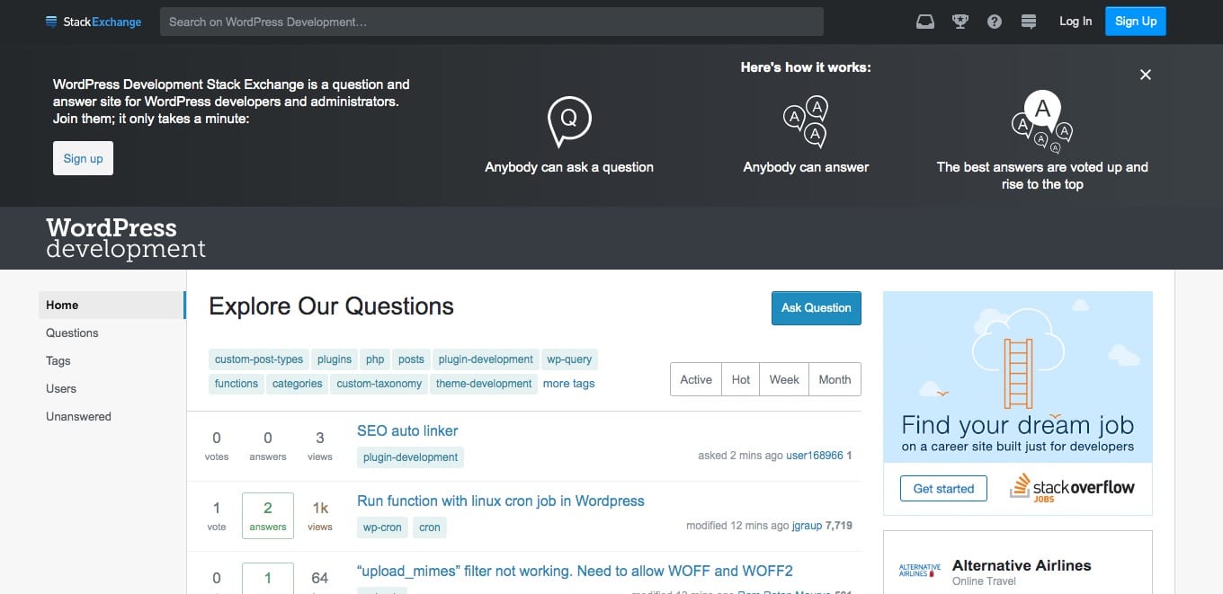 WordPress op Stack Exchange