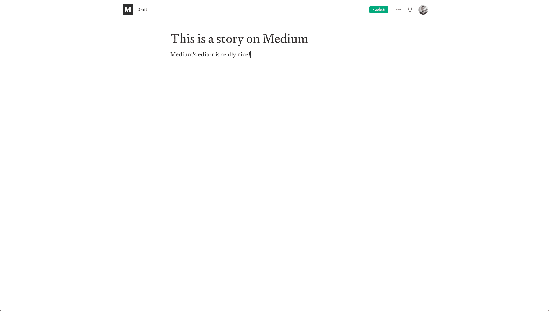 Schrijven op Medium