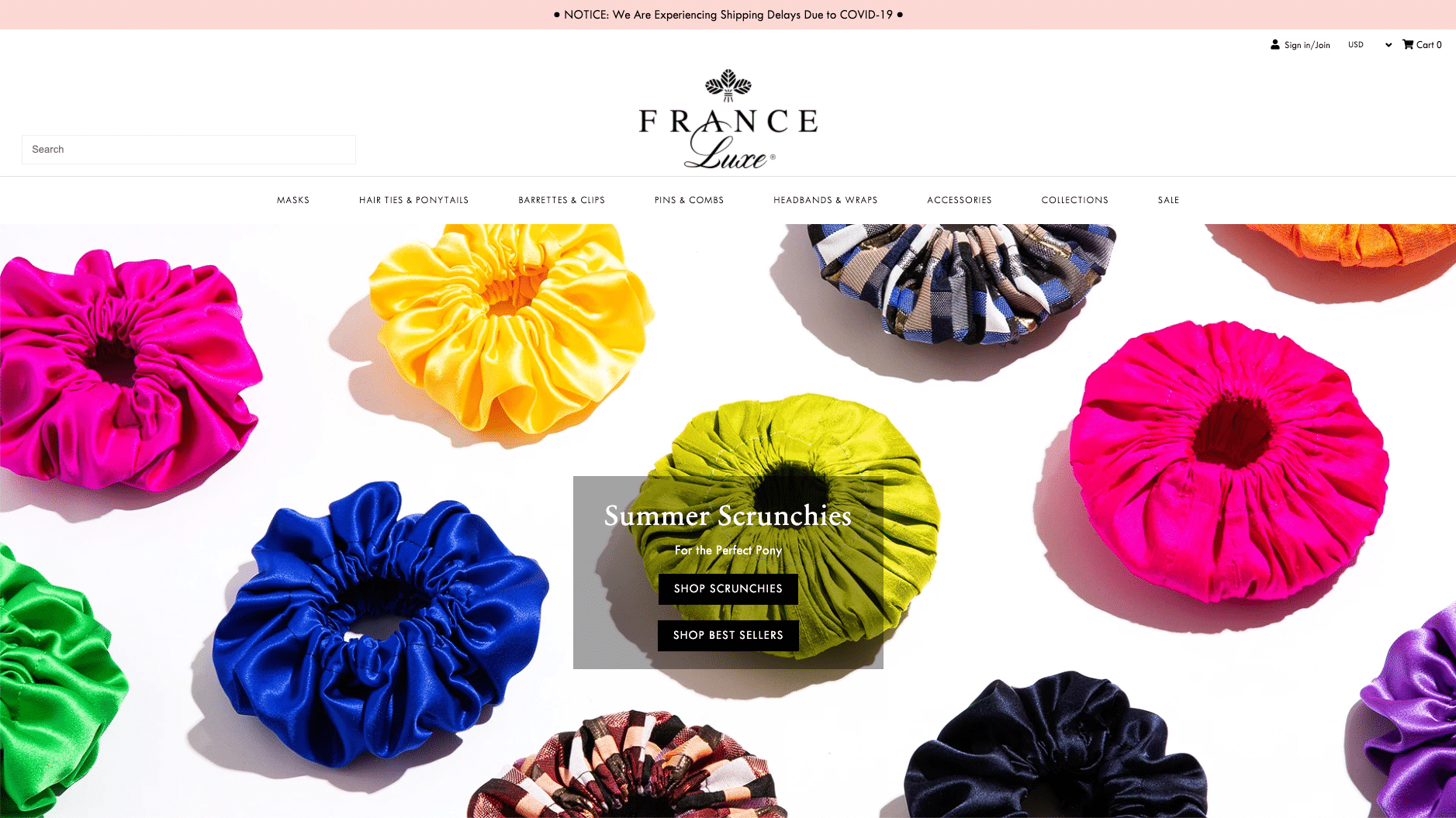 France Luxe, mode accessoires.