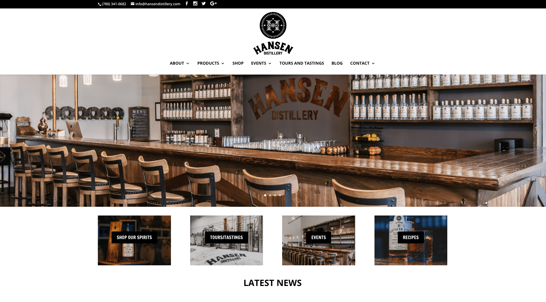 Hansen Distillery, locatie voor sterke drank en evenementen