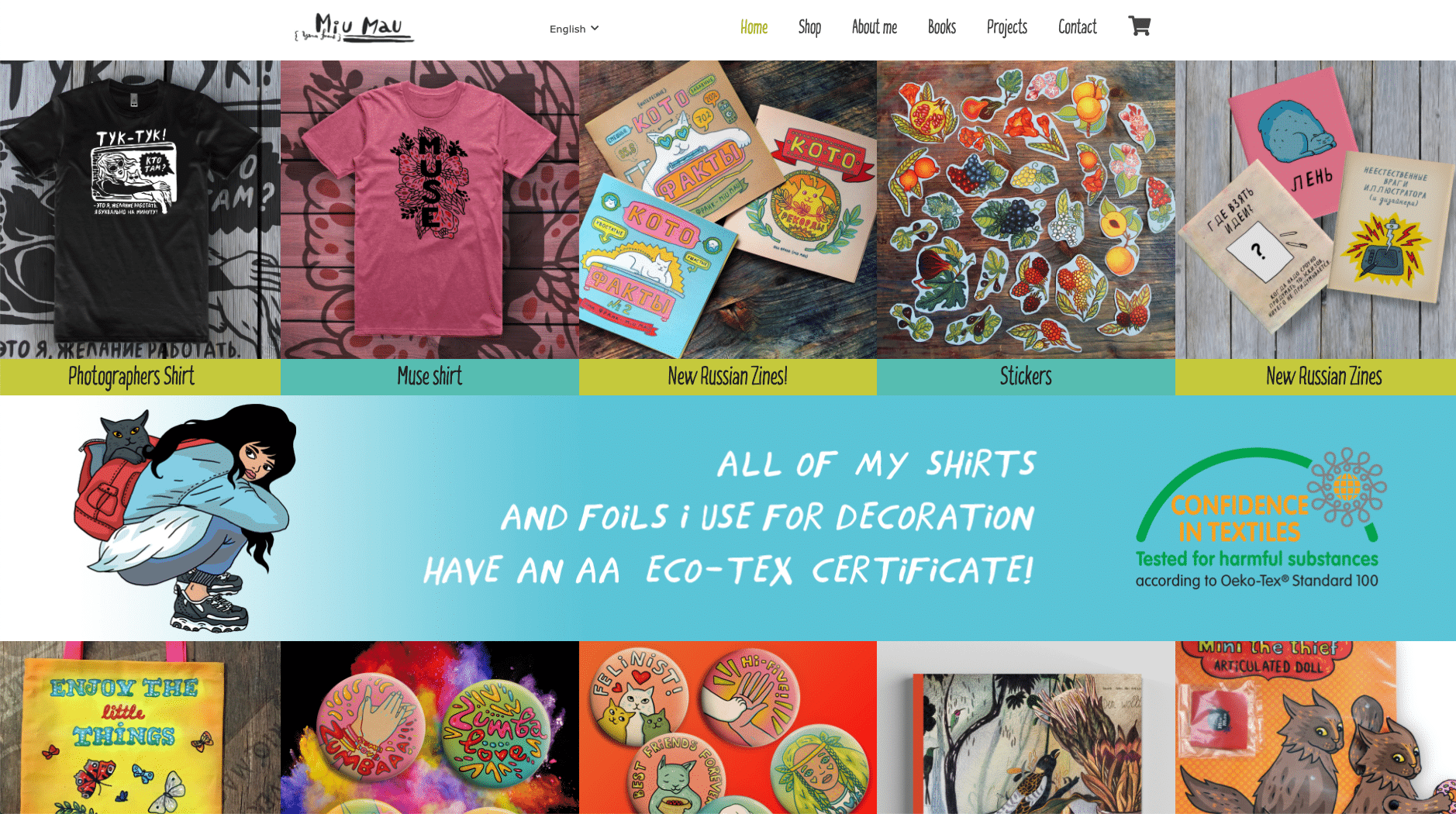 Miu Mau, kunstenaarswinkel