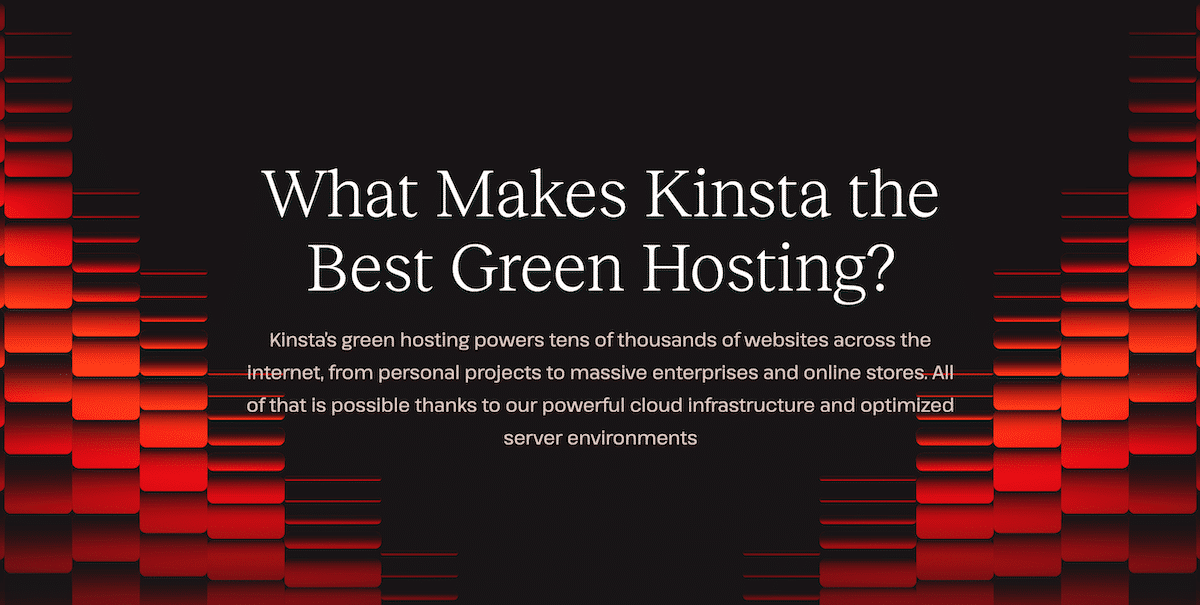 Wat maakt Kinsta de beste groene hosting?