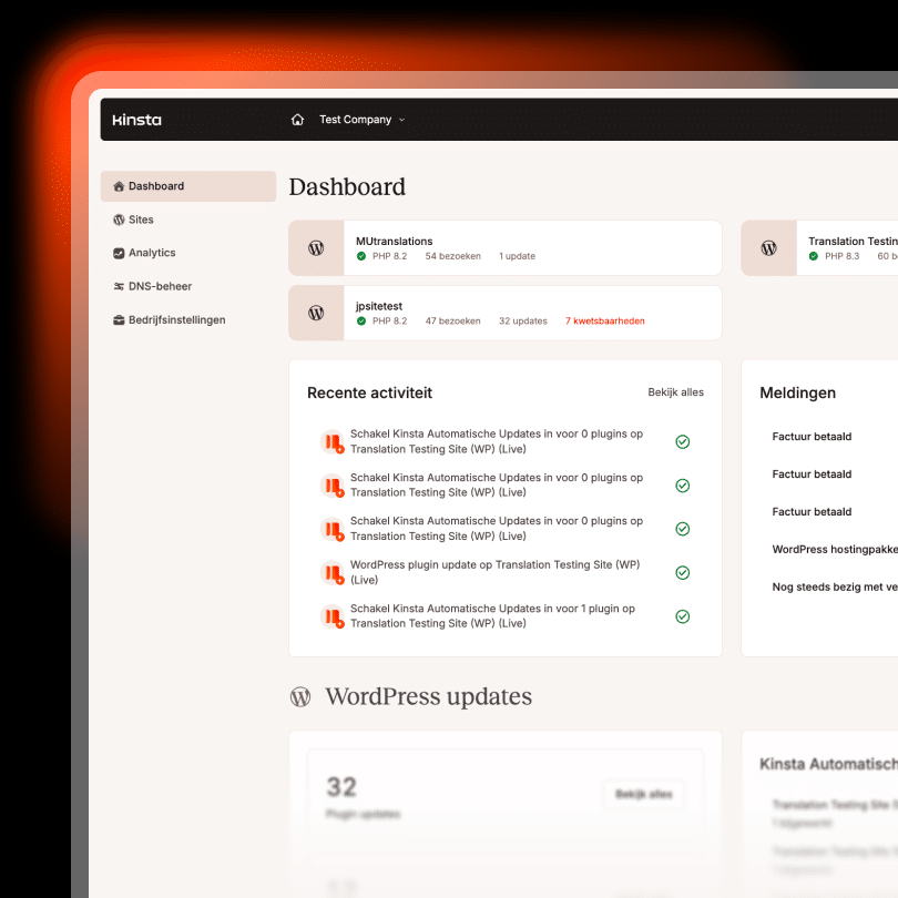 MyKinsta-dashboard