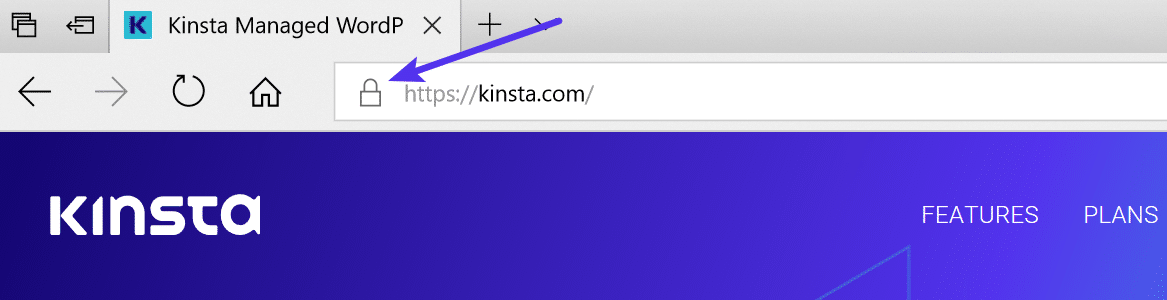 How Edge treats HTTPS Como o Edge trata o HTTPS