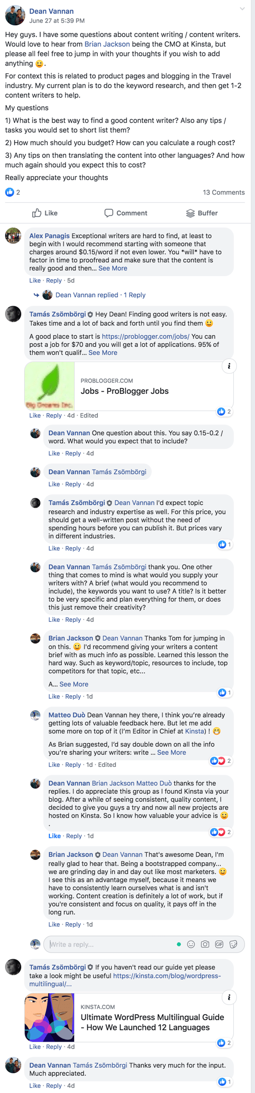 Envolva-se com a sua comunidade no Facebook