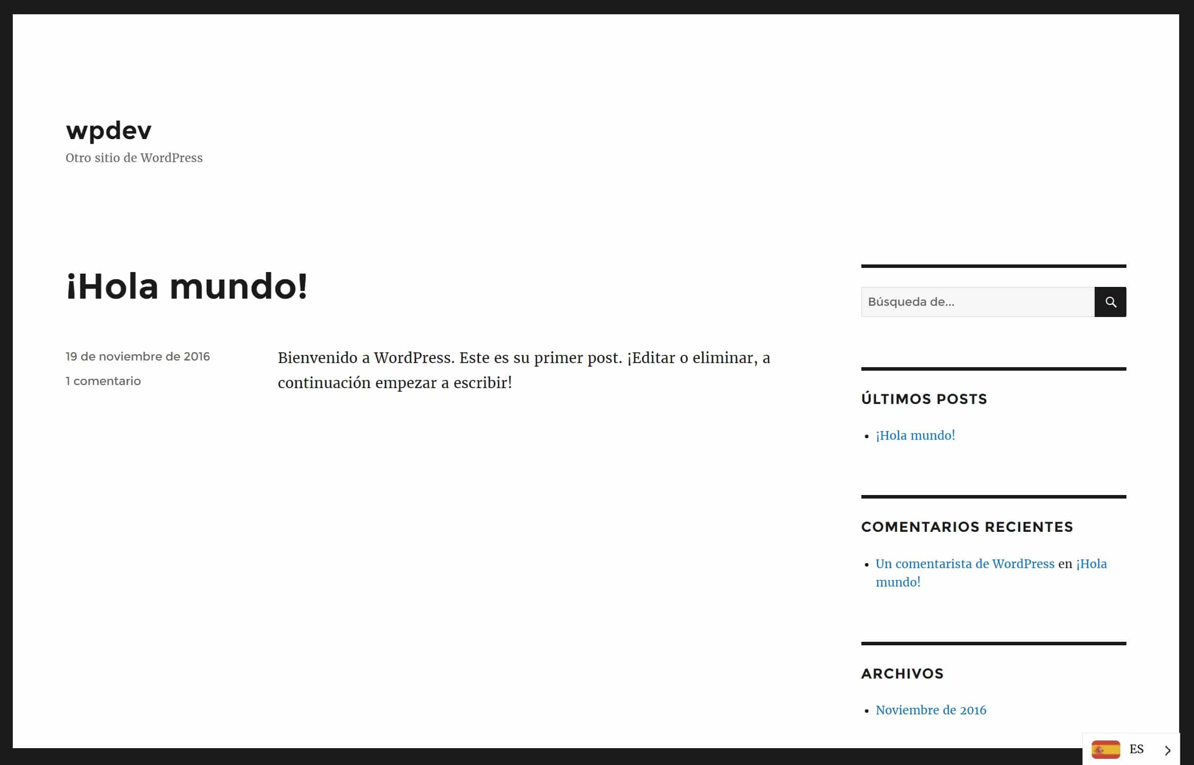 Weglot Spanish version Weglot spansk version