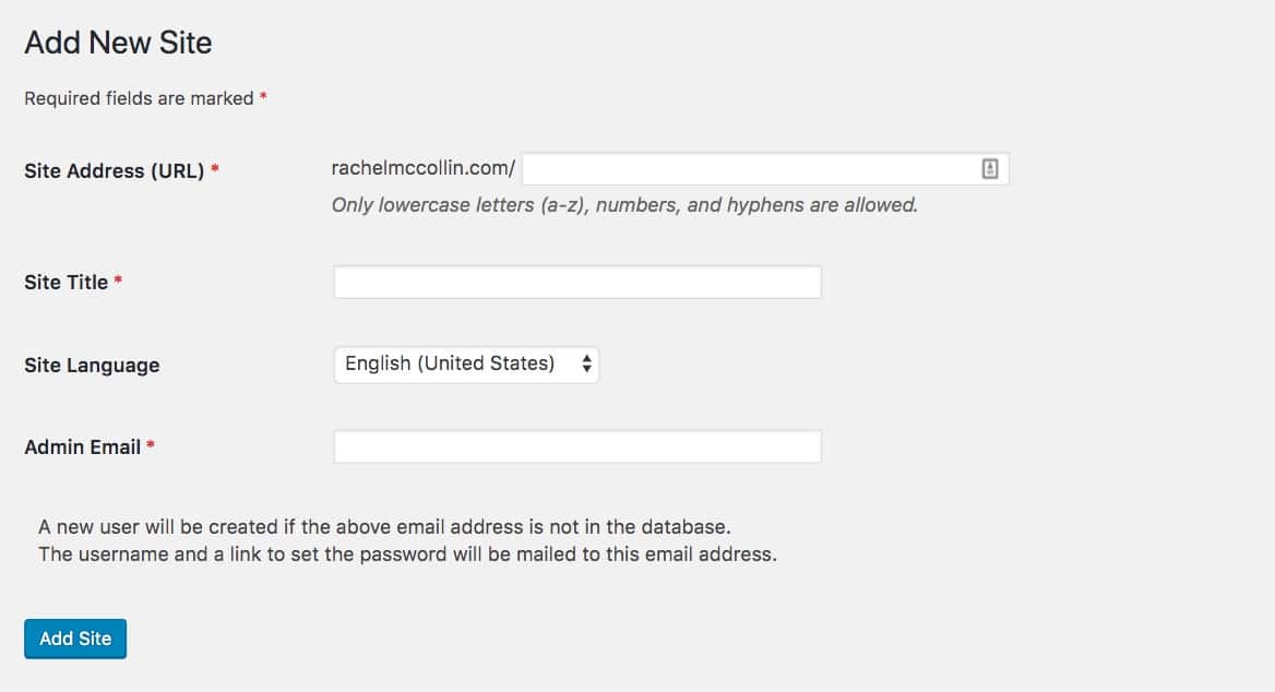 Lägg till ny webbplats