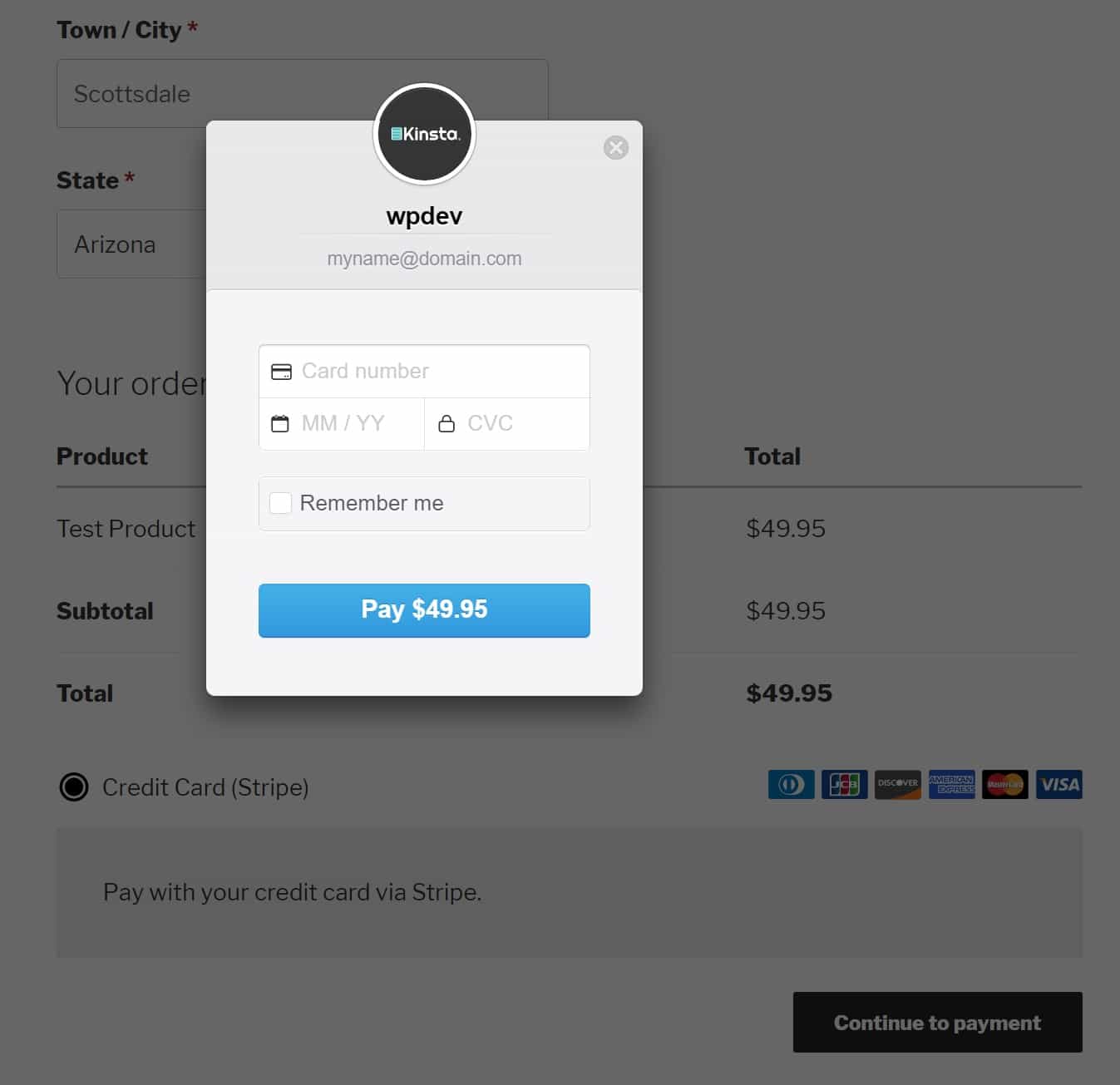Stripe checkout in WooCommerce stripe checkout woocommerce