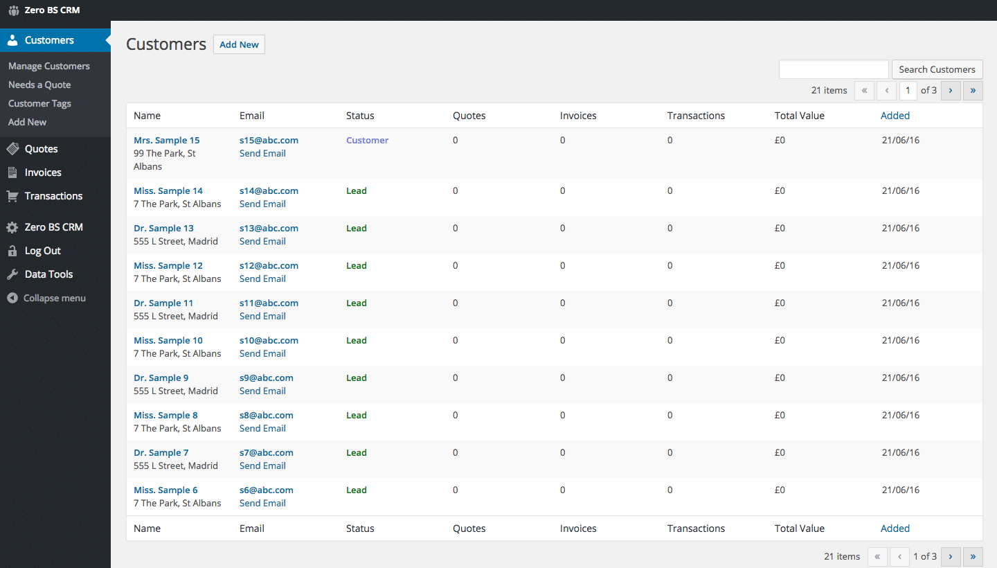 CRM customers CRMの顧客管理