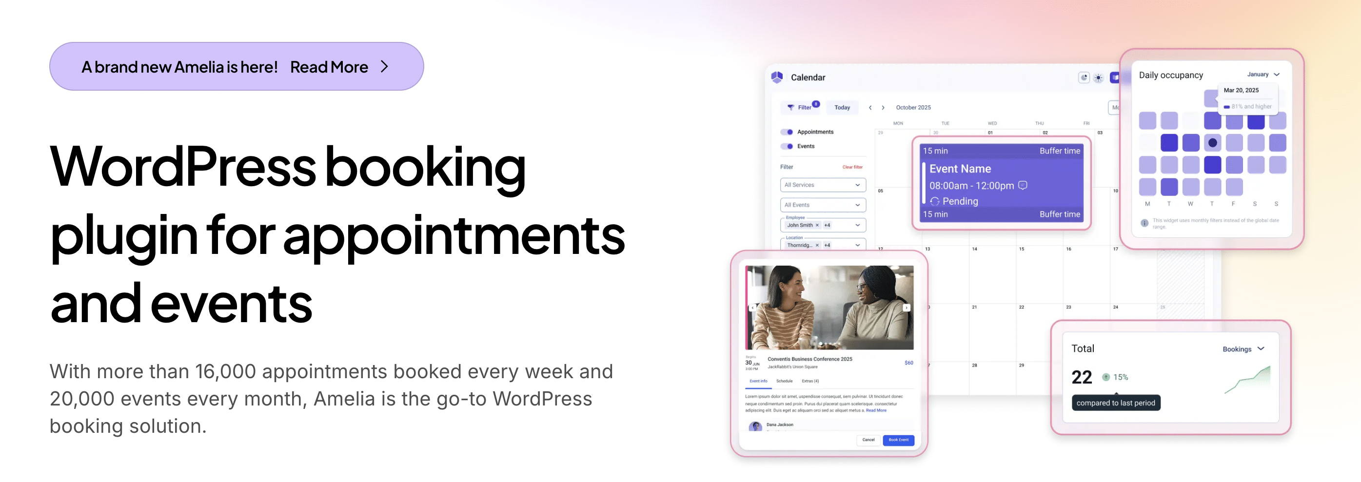 WordPress予約システムプラグイン「Amelia」