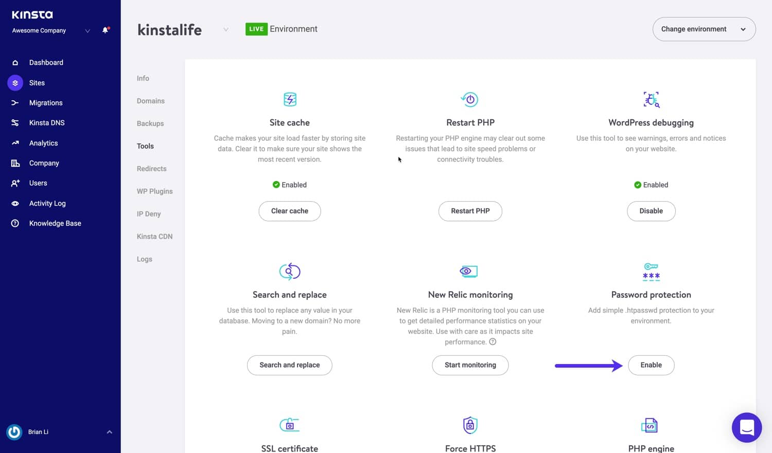 Aktivera .htpasswd-skydd