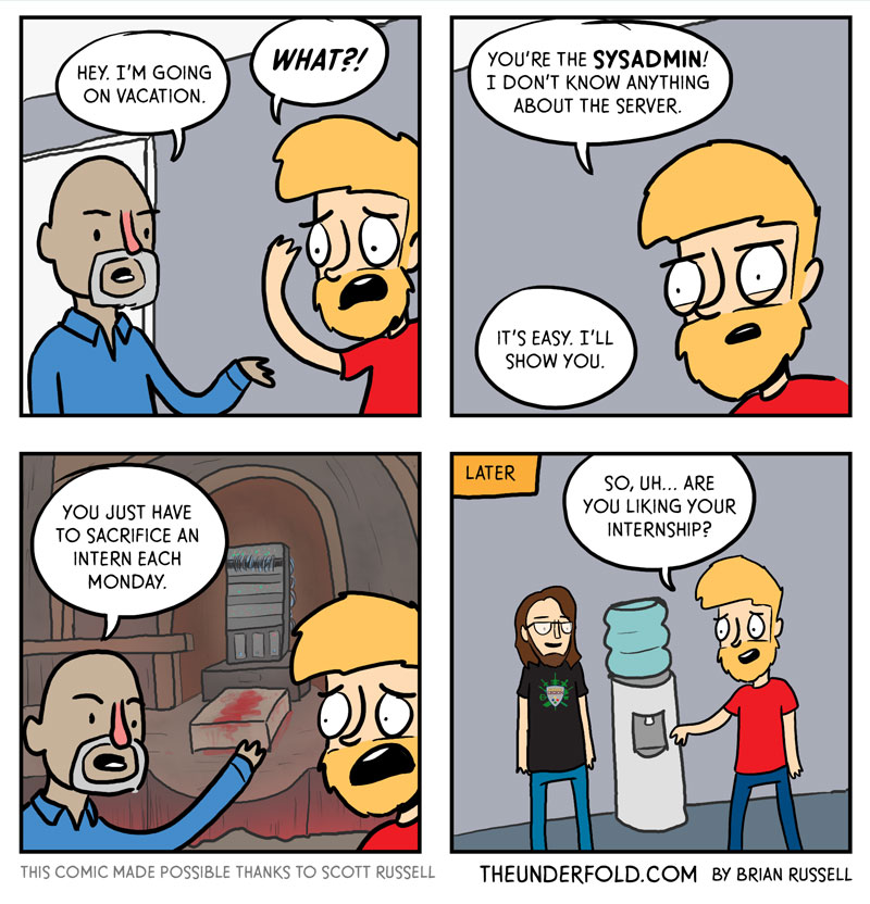 Sysadmin comic 