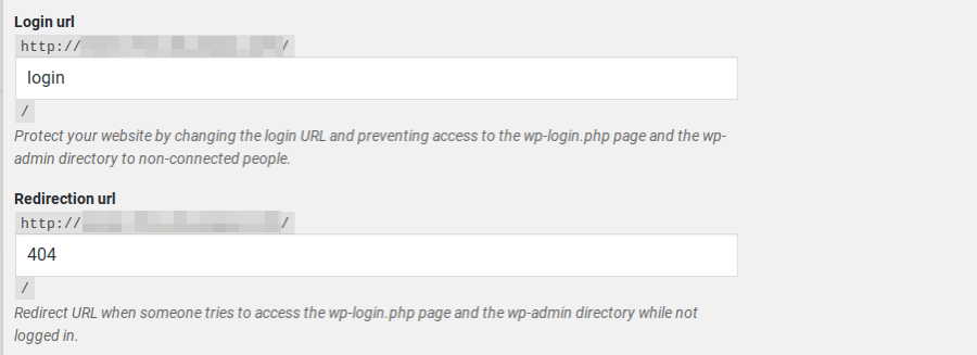 Changing login URL