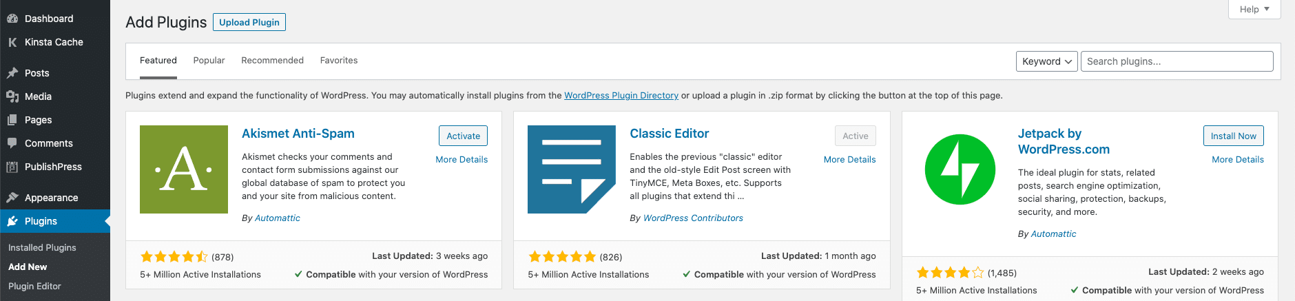 Installing a plugin in Multisite