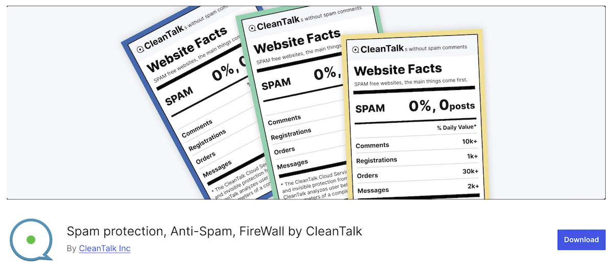 CleanTalk spam protection plugin