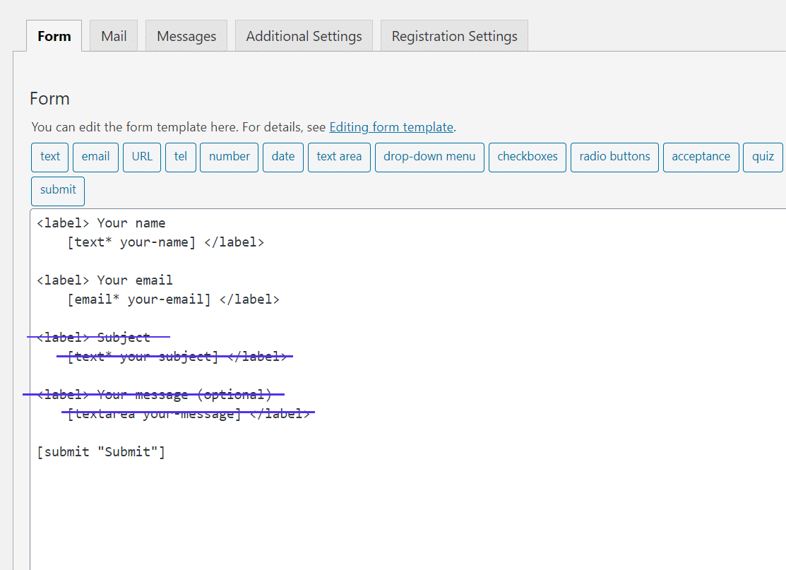 remove not needed text