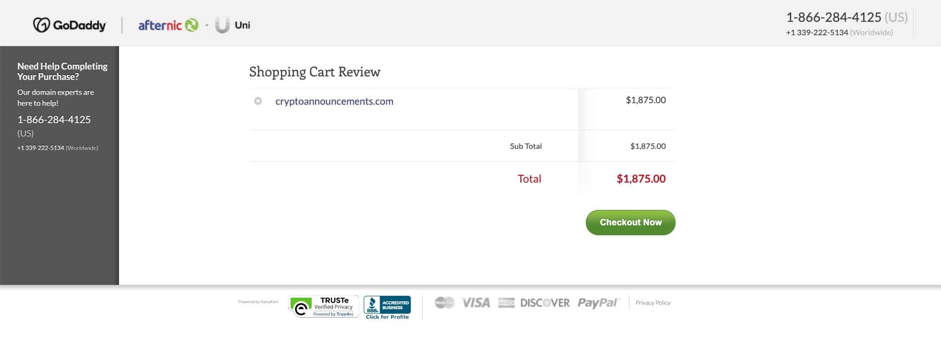 Afternic – domein winkelkar