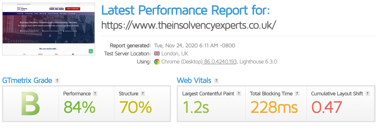 The Insolvency Experts website