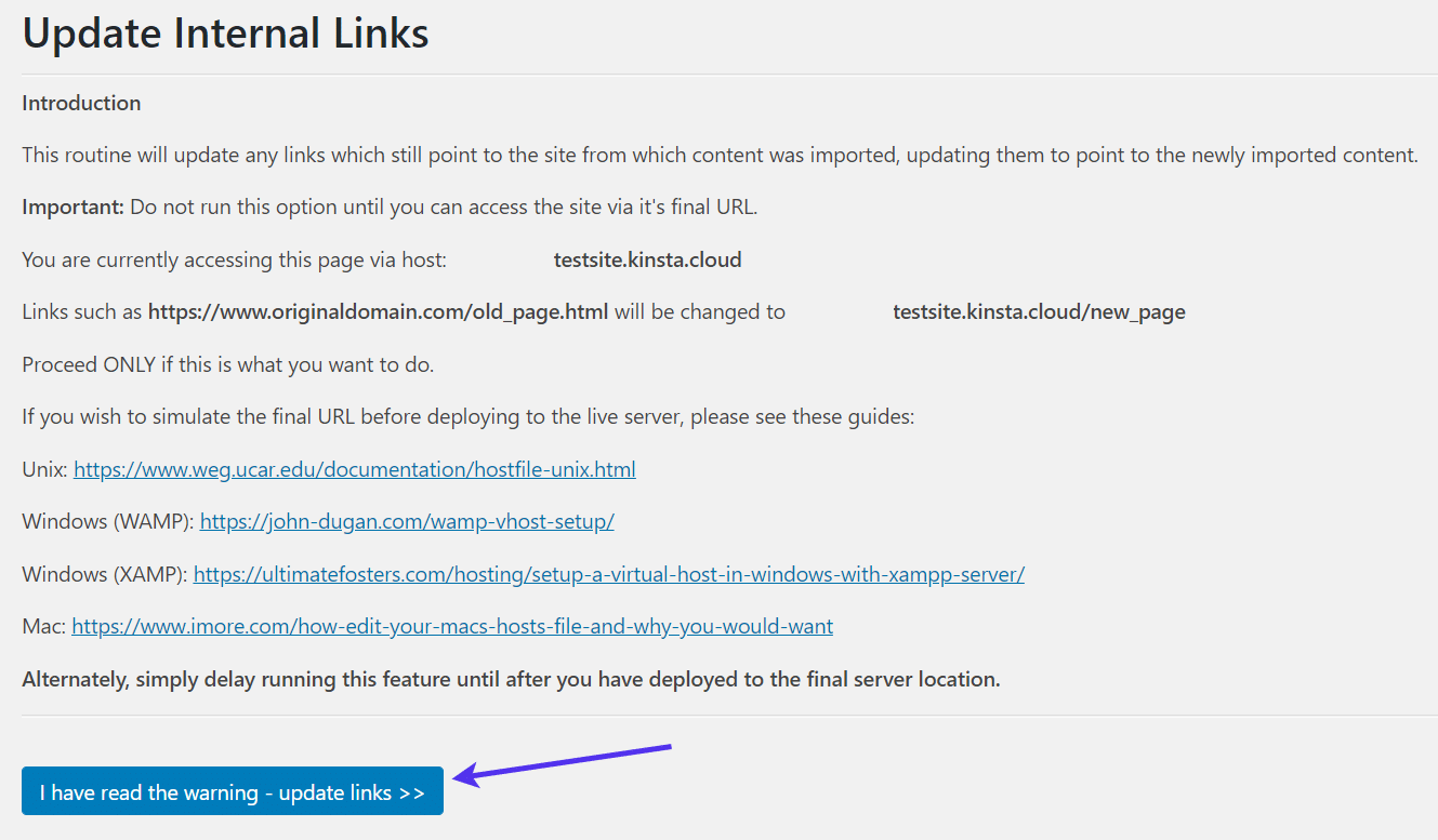 Fare clic sul pulsante