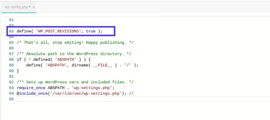 WordPress Revisionen manuell aktivieren