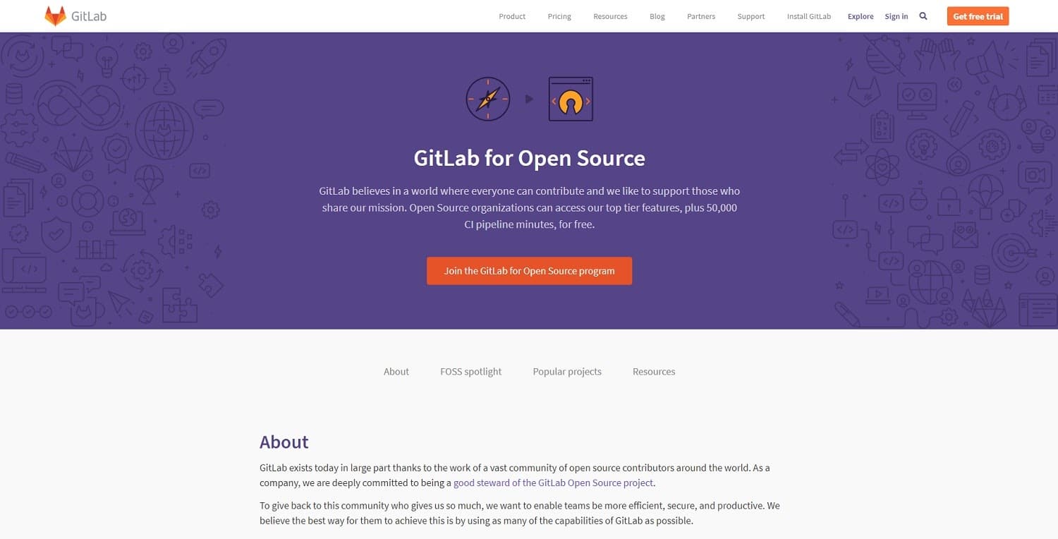 GitLab för öppen källkod