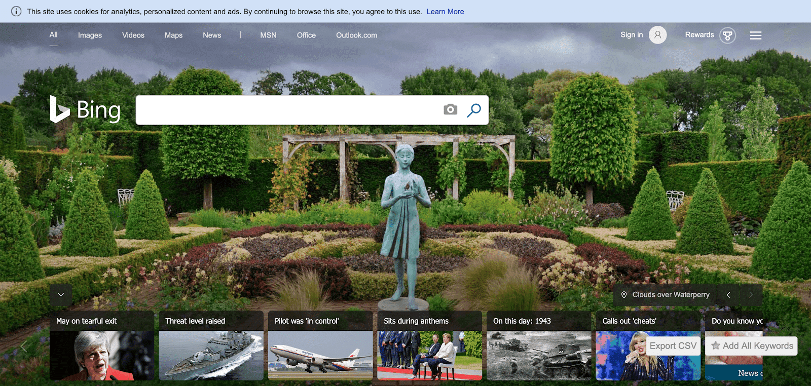 Du könntest DuckDuckGo als Bing Alternative in Betracht ziehen.